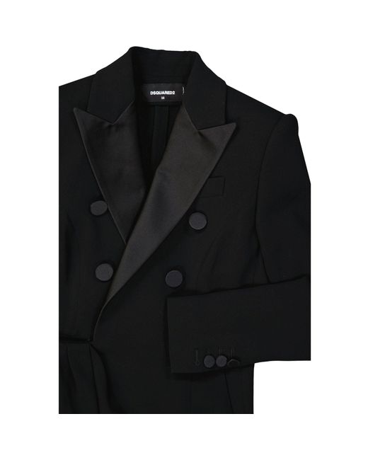 DSquared² Black Midikleid