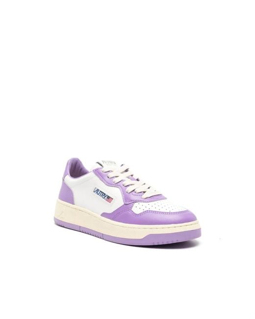 Autry Purple Medalist Sneakers