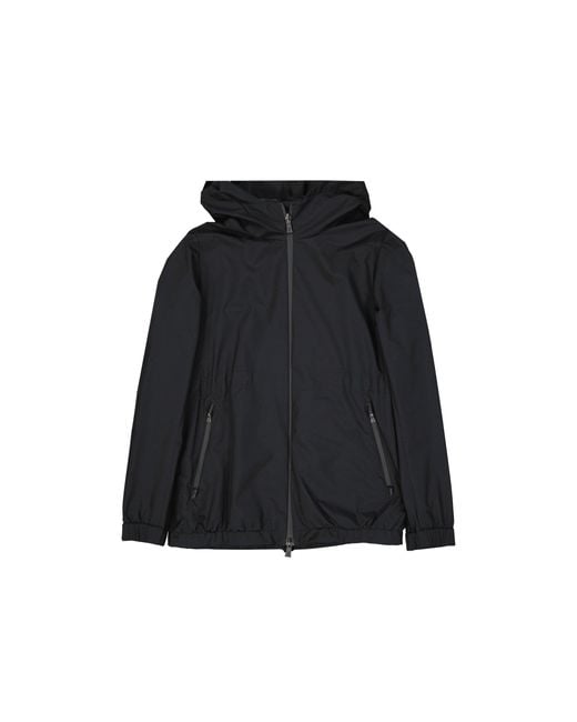 Herno Black Windbreaker Jacket