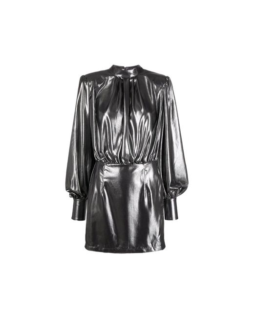 Blanca Vita Black Abelia Laminated Mini Dress