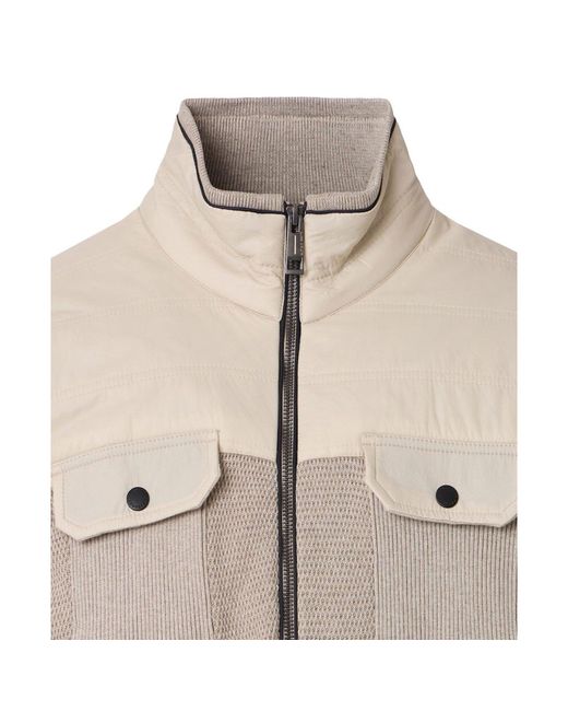 Herno Natural Padded-Panel Knitted Jacket for men