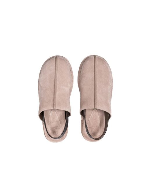 Brunello Cucinelli Brown Suede Clogs Mules