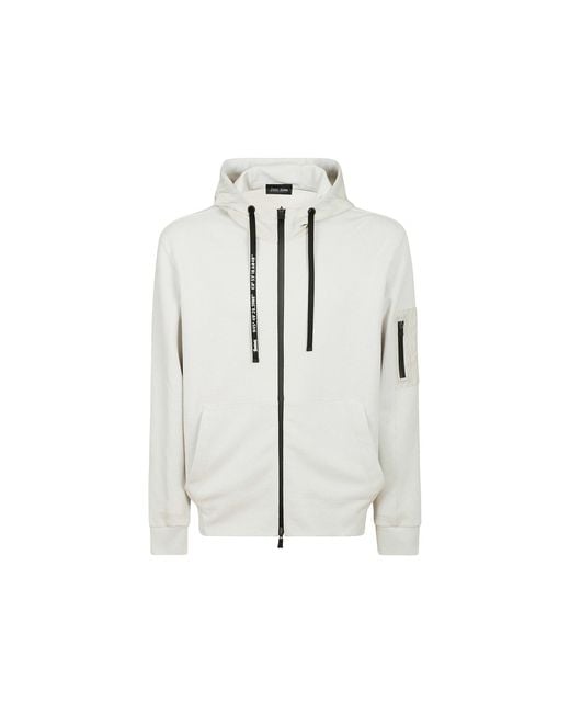 Herno White Hooded Sweatshirt for men