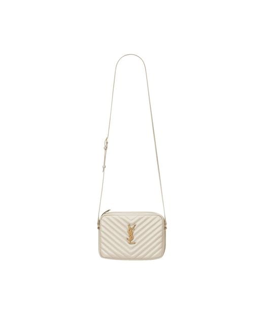 Saint Laurent White Lou Camera Bag