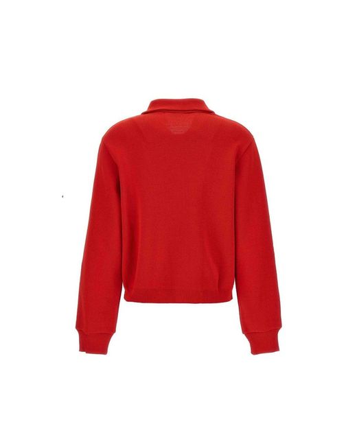 Autry Red Side Band Cardigan