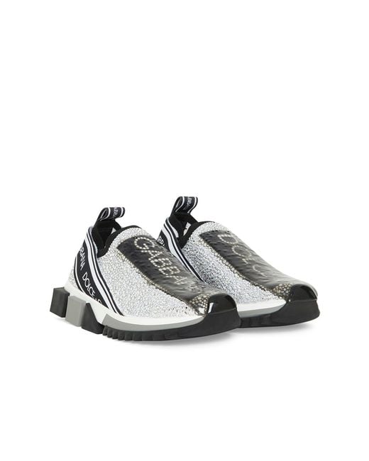 Sneakers slip-on di Dolce & Gabbana in White
