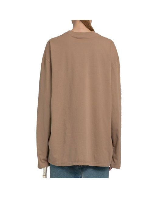 Prada Brown Cotton Patch T-Shirt