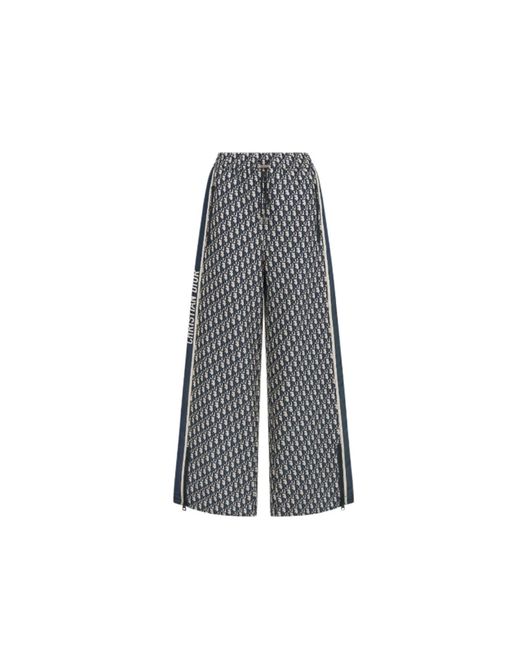 Dior Gray Logo Jacquard Pants