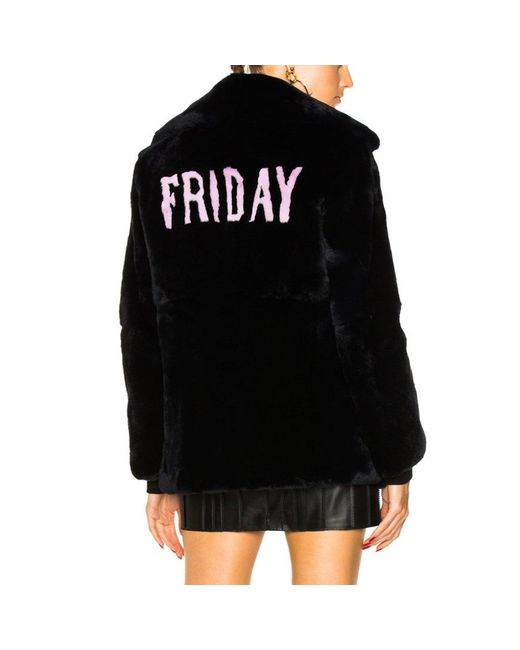 Alberta Ferretti Black Friday Rabbit Fur Jacket