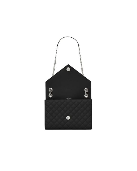 Saint Laurent Black Envelope Medium Bag