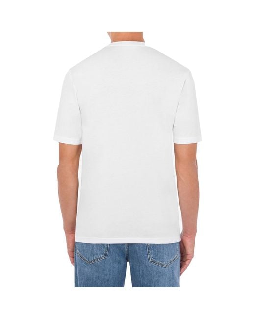 Moschino White Upside Down Logo T-Shirt for men