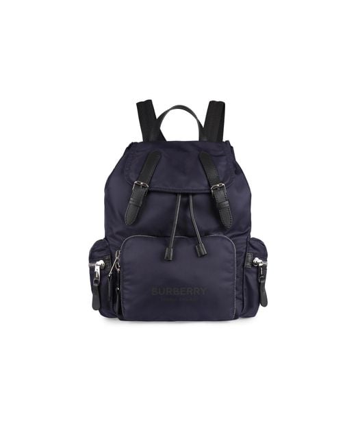 Zaino con logo di Burberry in Blu | Lyst