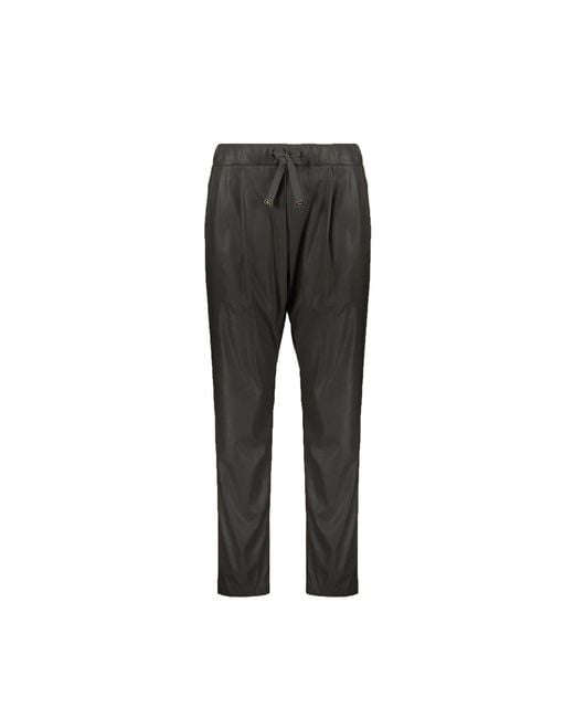 Herno Gray Elasticated Drawstring Trousers
