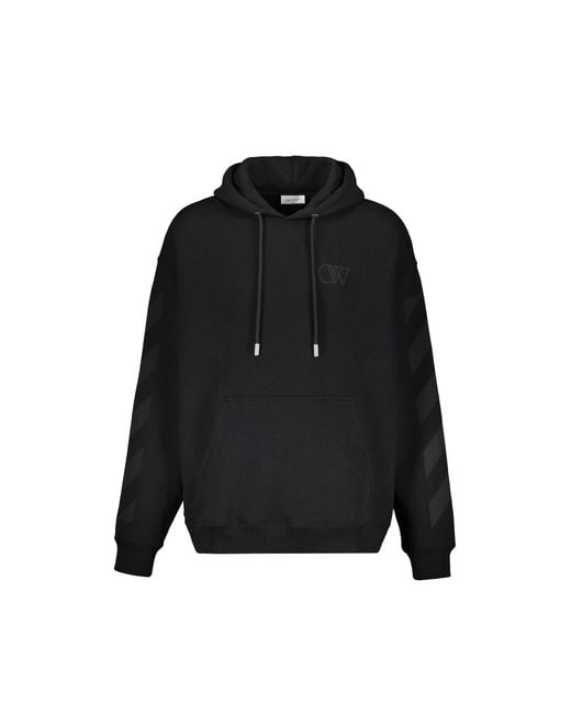 Off-White c/o Virgil Abloh Black Hooded Sweatshirt for men