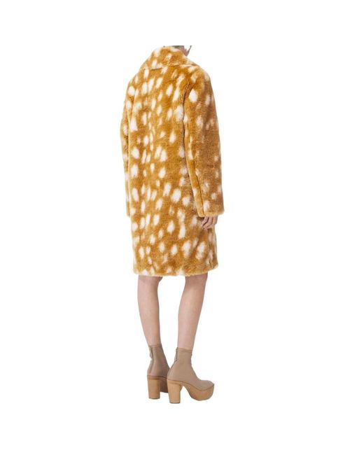 Single-Breasted Coats di Burberry in Metallic
