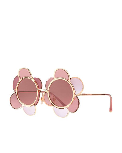 Occhiali da sole Special Edition Flower di Dolce & Gabbana in Pink