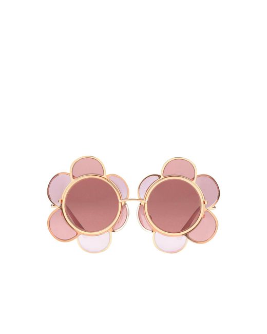 Occhiali da sole Special Edition Flower di Dolce & Gabbana in Pink