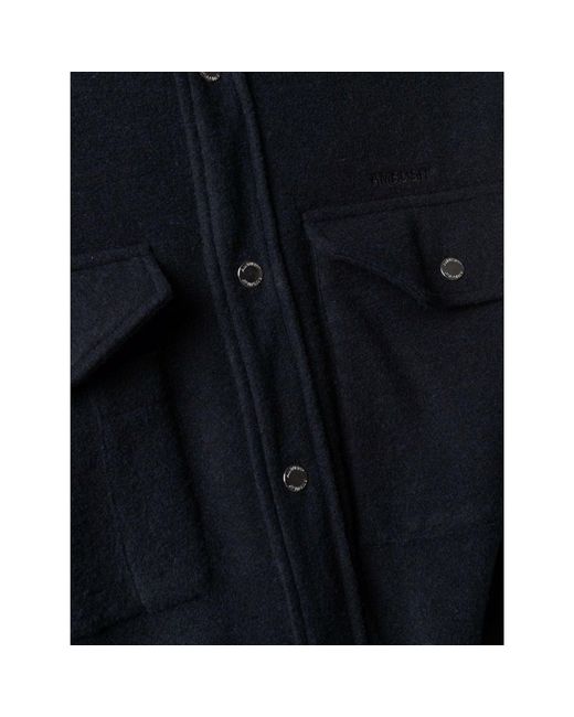 Ambush Hemdjacke Aus Wolle in Blue für Herren