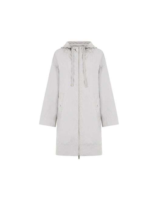 Herno Gray Lightweight Parka Coat