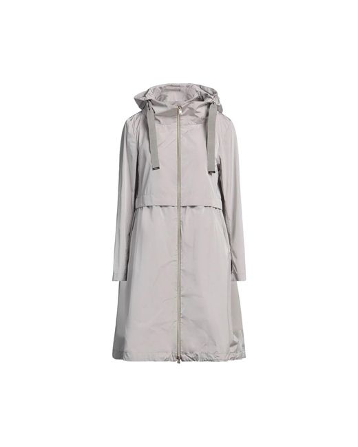 Herno Gray Lightweight Parka Coat
