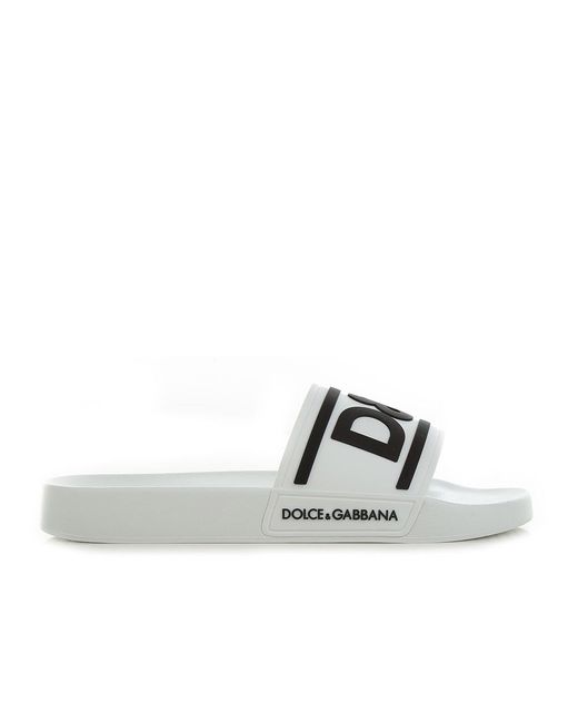 Scivoli con logo di Dolce & Gabbana in White da Uomo