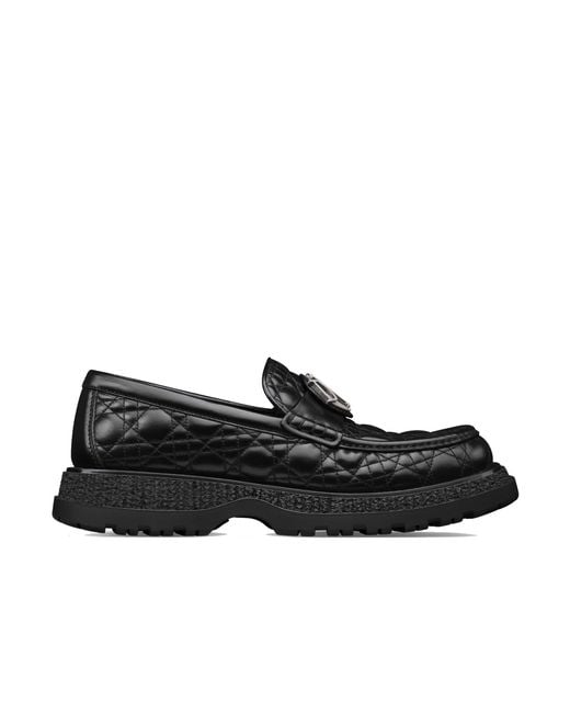 Dior Black Buffalo Moccasins for men