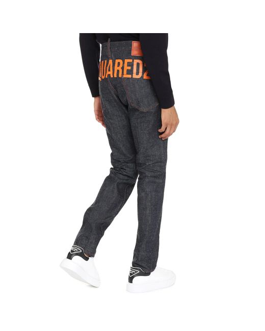 DSquared² Black Cool Guy Denim Jeans Cotton for men