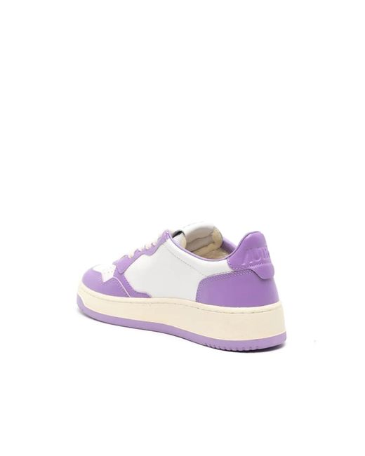 Autry Purple Medalist Sneakers