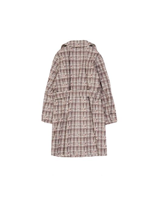 Herno Brown Linen Trench Coat