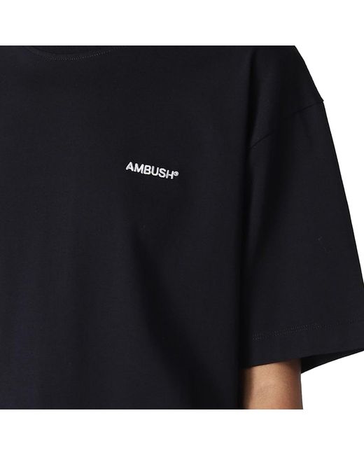 Ambush Black Cotton Logo T