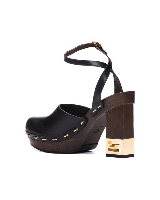 Fendi Black Mules & Clogs