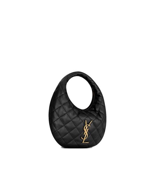 Saint Laurent Black Icarino Quilted Handbag