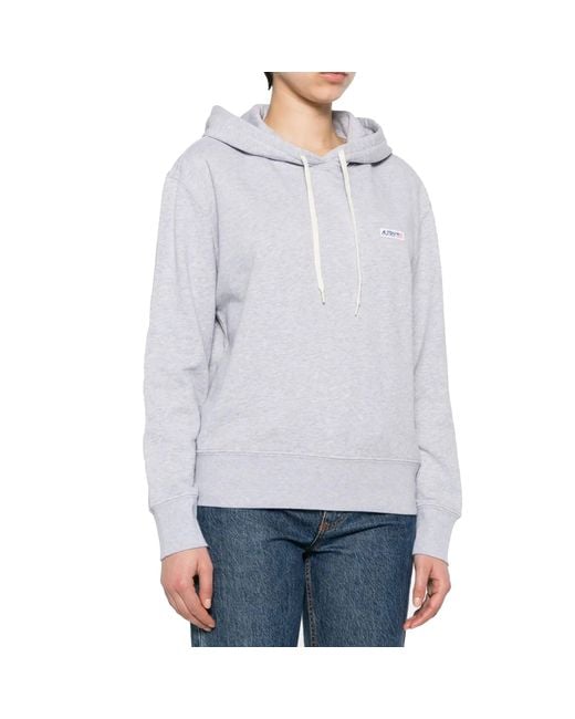 Autry Blue Cotton Hoodie