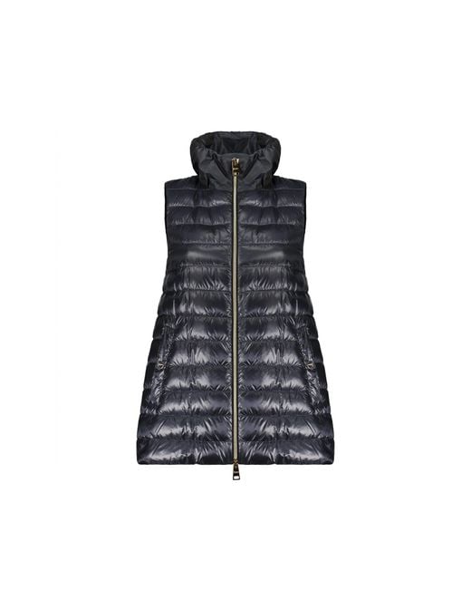 Herno Blue Padded Vest Jacket