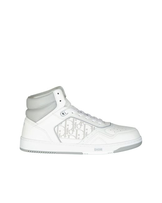 Scarpe da ginnastica alte B27 di Dior in White da Uomo