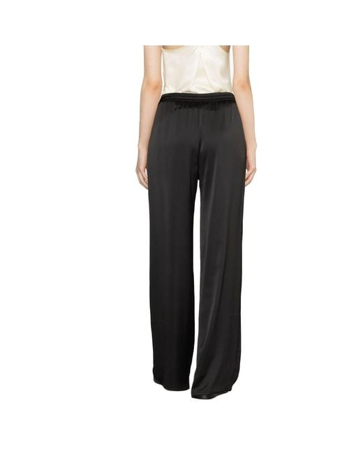 Herno Black High-Waist Palazzo Pants