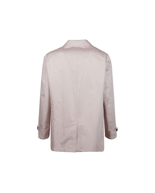 Herno Brown Single-Breasted Coat for men