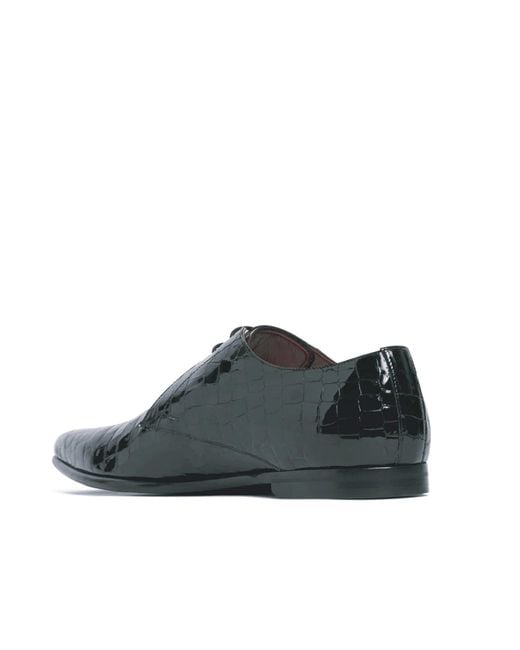 Dolce & Gabbana Achille Croc geprägter Derby in Black für Herren