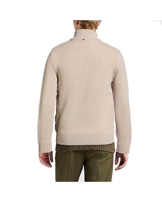 Herno Natural Padded-Panel Knitted Jacket for men