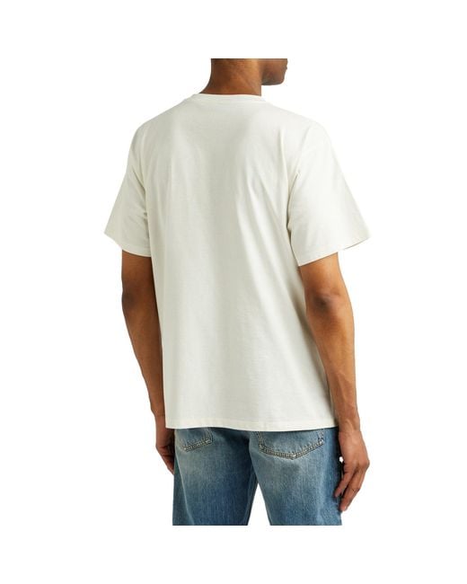 Gucci White Logo Cotton T-Shirt for men