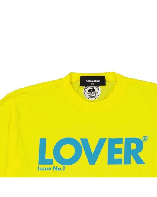 DSquared² Yellow T-shirt for men