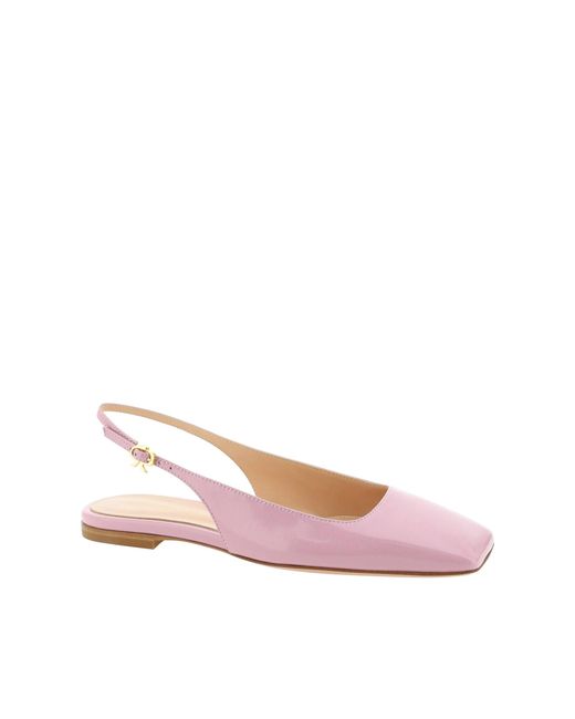 Gianvito Rossi Pink Leather Flat Sandals