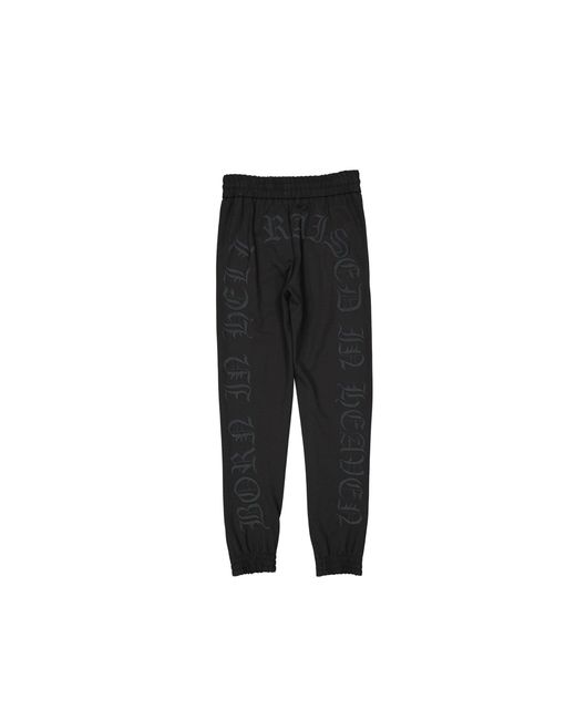 Philipp Plein Black Sophisticated Sweatpants With Embroidered Detailing for men