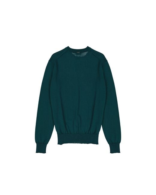 Herno Green Wool Pullover for men