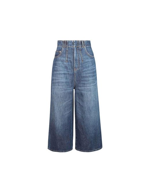 Dior Wide-leg Denim Jeans in Blue | Lyst