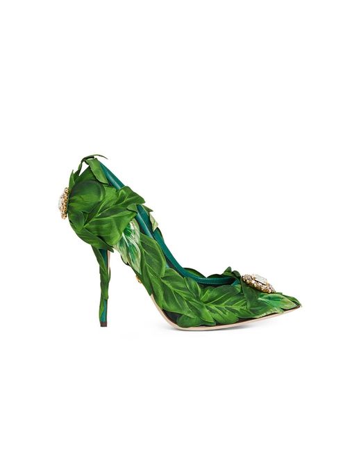 Applicazione di foglie DÉCOLLETÉ di Dolce & Gabbana in Green
