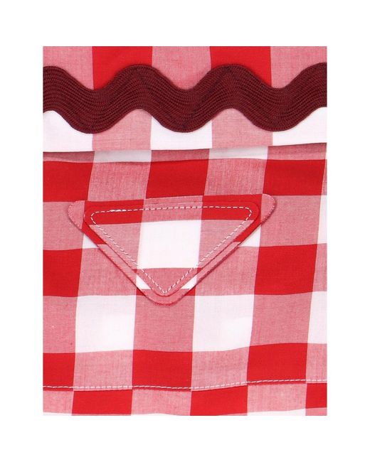 Prada Überprüfte Hemd in Red für Herren