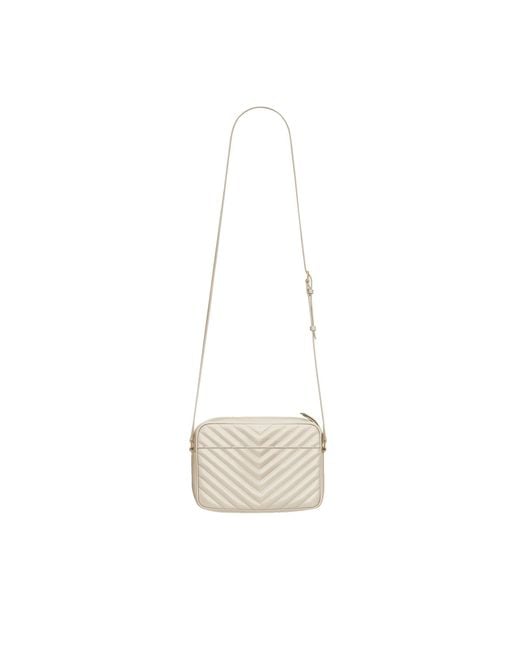 Saint Laurent White Lou Camera Bag