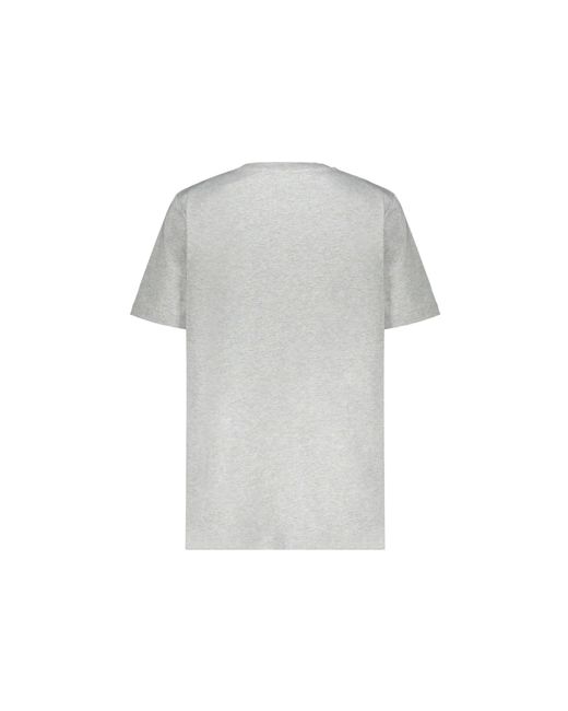 Balmain Gray Logo T-Shirt