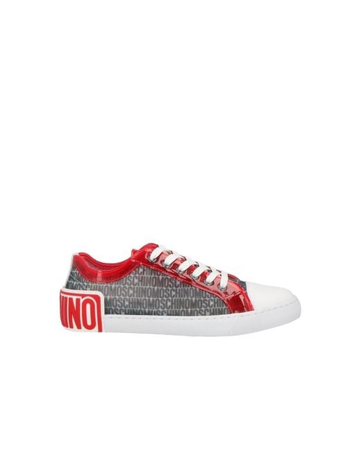Moschino Couture Red Logo Low Top Sneakers for men